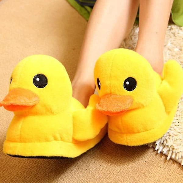 Ankdofter för kvinnor, ankdofter som kvackar när du går, gummiankdofter, tecknade dofter, vinterdofter Toffel(FQ) Slippers Women's size 35-38