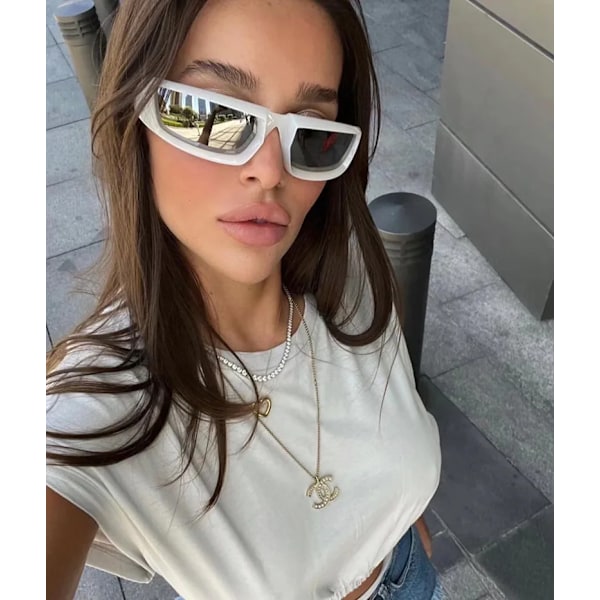 2024 designer solglasögon trendiga kvinnor anpassade logotyp nyanser kända märken hög mode solglasögon senaste 2024 solglasögon Rose red  frame Fashion Style