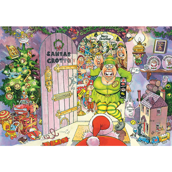 Wasgij Christmas 8 Juleferie! Puslespil 1000 brikker Multicolor multifärg