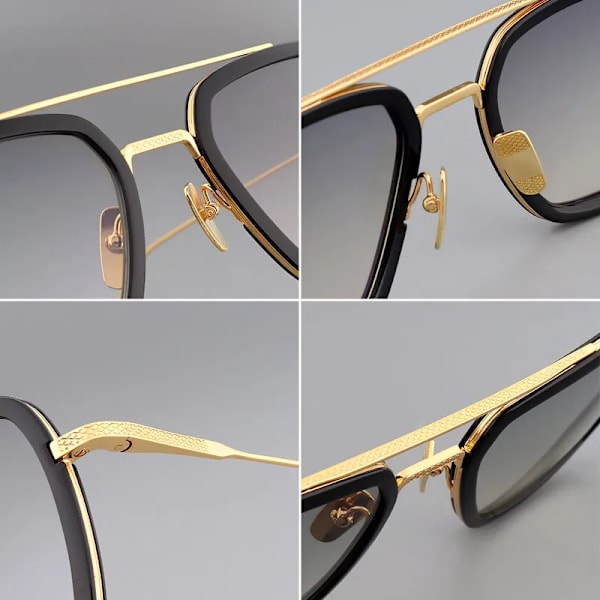 Kuuma myynti Metallirunko Iron Man Lasit UV 400 Suoja Super Star Aurinkolasit Aurinkolasit 8 iron man sunglasses
