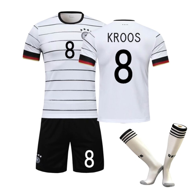 2021 tyska lag nr. 13 Muller fotbollsdräkter dräkt för män och damer för vuxna barn tävlingsuniform träning personlig tröja 2021 German Socks No. 8 20