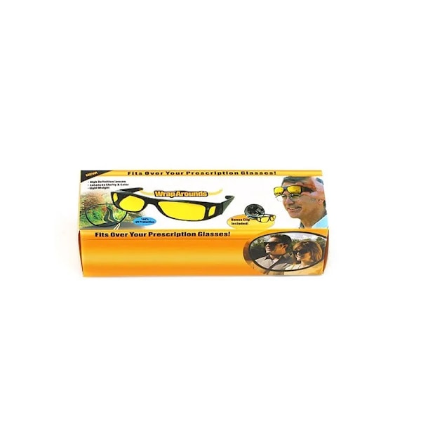 Polariserede dag-nat-kørebriller, antirefleks solbriller til mænd og kvinder, high definition nattesyn wrap solbriller Packing Case Only