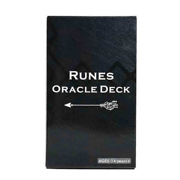 Runer Oracle Kortspil 26 stk Tarotkortspil Spådom Åndeligt Kortbrætspil 14 år+ (FQ)