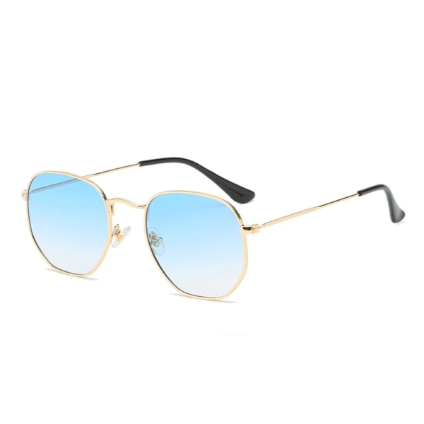 Kuusikulmainen metallirunkoiset aurinkolasit tukkumyynti UV400 aurinkolasit retro miehet naiset sävyt aurinkolasit C7 Silver/transparent Classic style