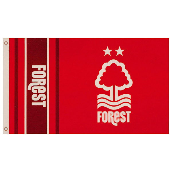 Nottingham Forest FC Crest Flag One Size Rød/Hvid Rød/Hvid Red/White One Size