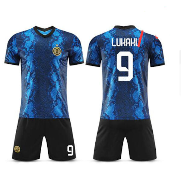 21-22 Inter Milan kotipaita nro 10 Lautaro nro 7 Sanchez nro 9 Dzeko jalkapallokenttäpuku sukilla DN Customized No. 9 M#