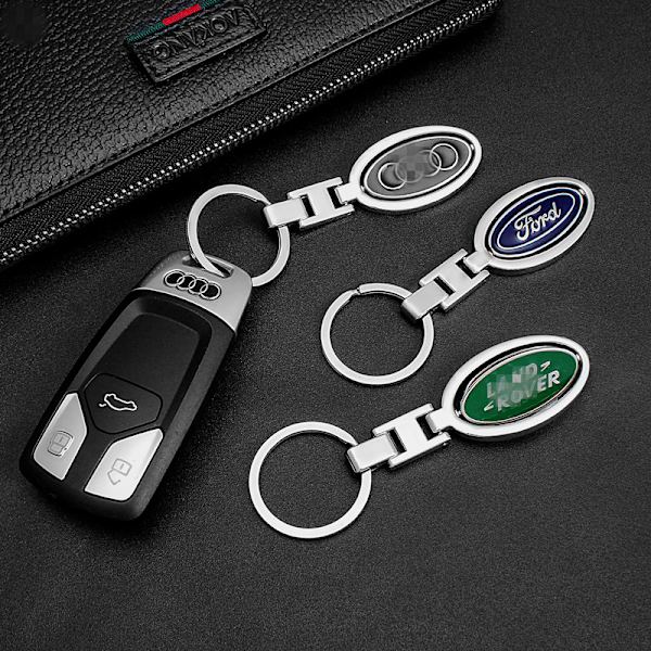 Pyöreä Auton Logo Avaimenperä Miehille - Honda & Hyundai Metalli Avaimenperä Ripustus, Autotarvikkeet Dihao