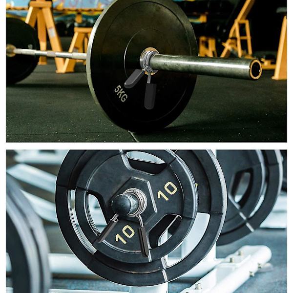 28MM Dumbbell Spring Lock Sports Krave Klemme Barbell Spænde (Sort) 4 Stk