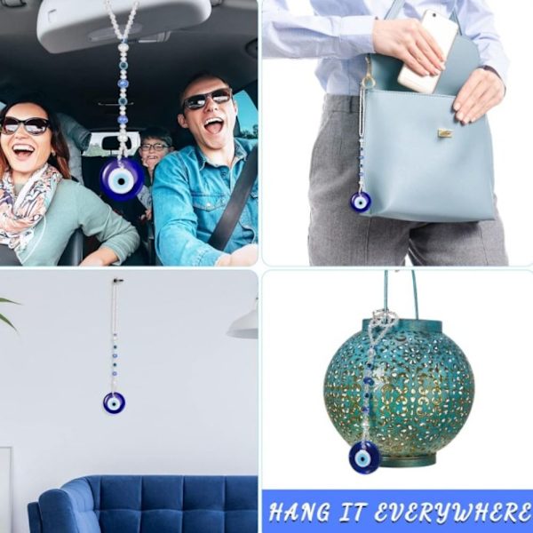Onde øye bilhengende ornament blå øye sjarm onde øye perler