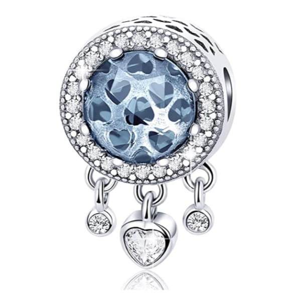 Dream Catcher Charm Passar Charms Armband 925 Sterling Silver Fea