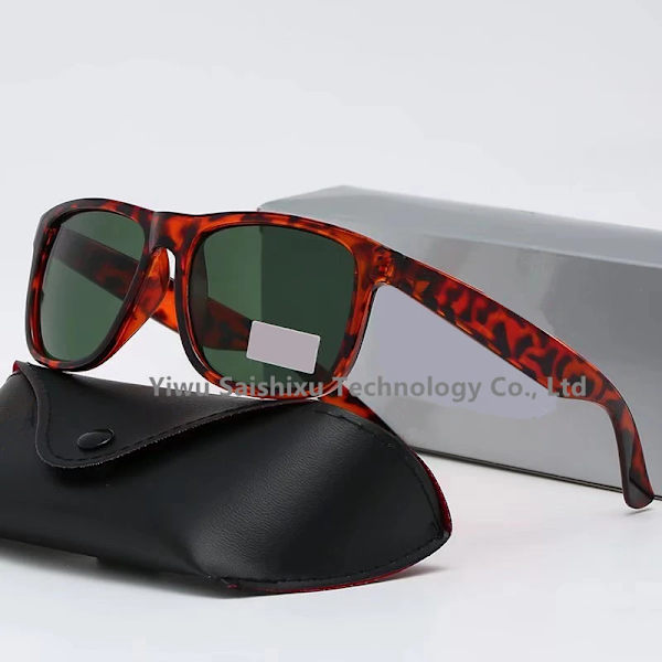 Fashion 4165 Designer Solglasögon Lunette Homme Grossist Svart Nyanser Glasögon Herr Unisex Varumärke Lyx Solglasögon Med Logotyp 4165 Leopard 2140/4165 with Logo