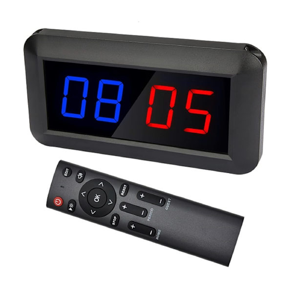 Fjernbetjening Elektronisk Scoreboard Bærbar Score Counter Digital Scoreboard til Basketball Bordtennis Volleyball Indendørs Udendørs Sport