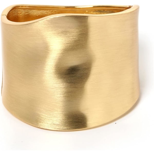 Guld manschettarmband för kvinnor Chunky armband armband gångjärn guld