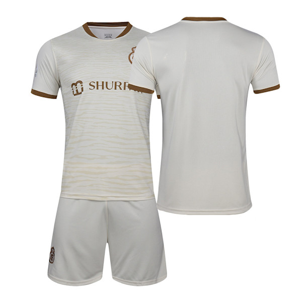 22-23 Riyadh Victory No. 7 Ronaldo jalkapalloasuasu Saudi Arabian League valkoinen pelipaita numerolla ja sukat No number + socks S