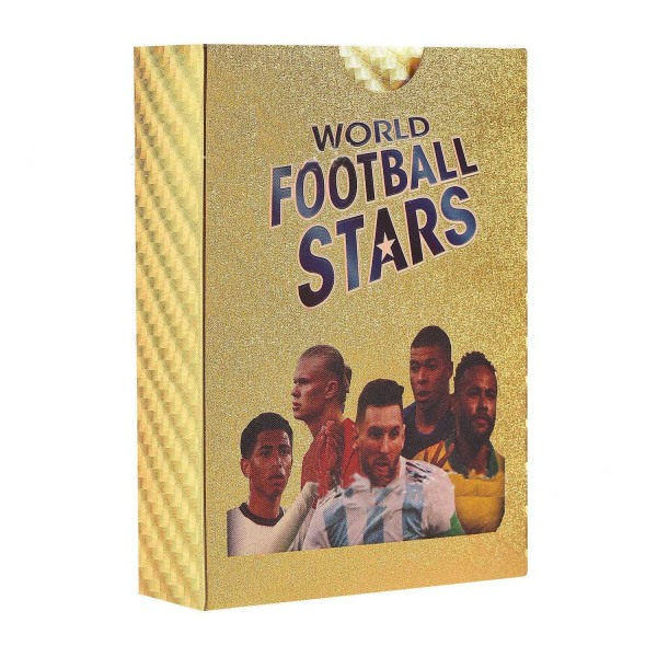 55 st 2022/23 VM fotbollskort, UEFA Champions League, fotbollskort, guldkort, inga dubbletter - Perfekt