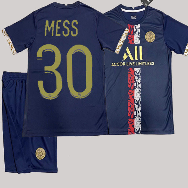 22-23 Paris special edition fodboldtræningstrøje 30 Messi nr. 7 Mbappe nr. 10 Neymar fodbolduniformssæt Paris Special Edition No. 30 L#