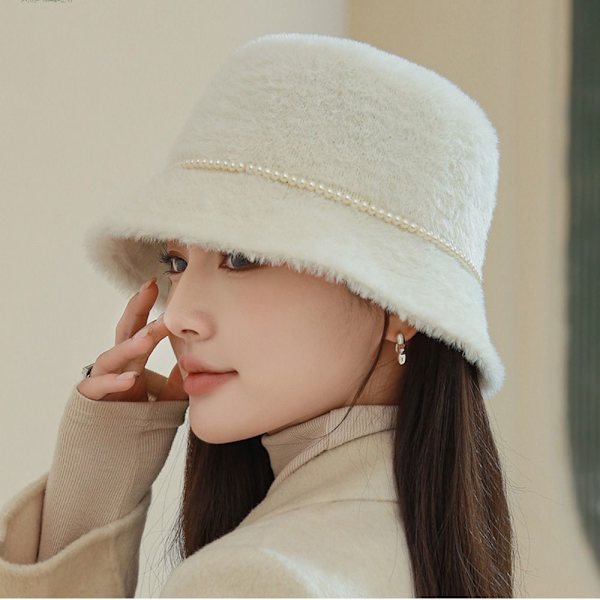 Plysbuket Hat Fisker Hat HVID - spot salg white