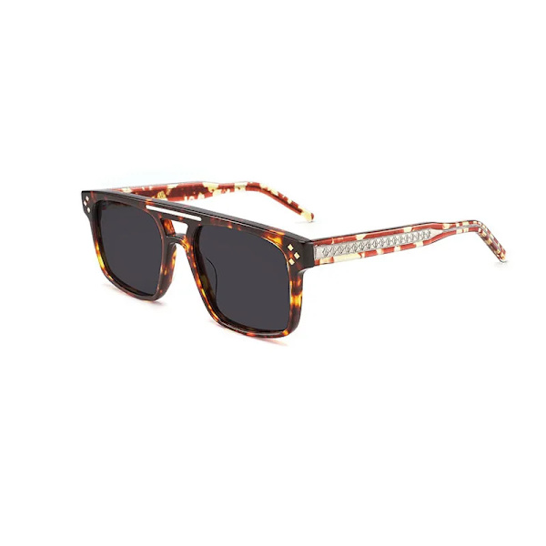 Italialaiset Vintage-paksut asetaattiset retro-neliömäiset valokromaattiset UV-suojatut polarisoidut asetaattiset aurinkolasit C4 Unisex