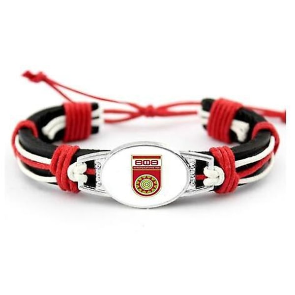 Moskva fotboll ryska Premier League Charms äkta läderarmband & armband fans handflätade smycken