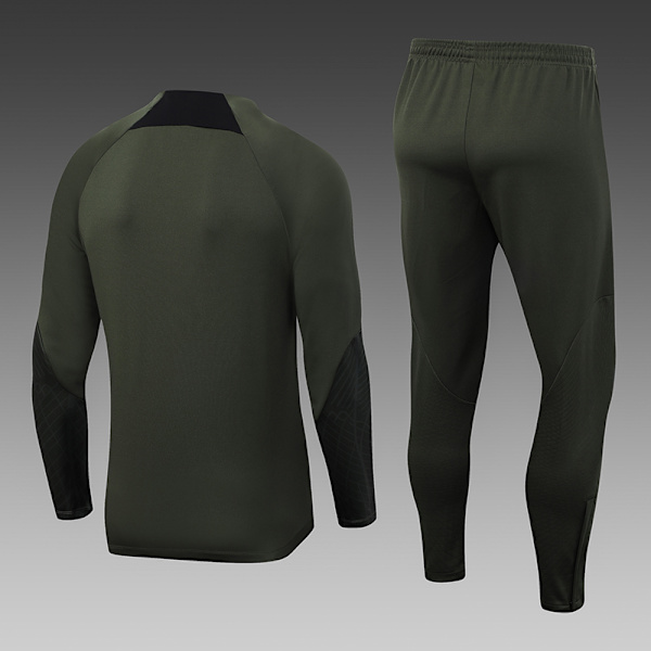 23-24 ny sæson Barcelona langærmet trøje tracksuit grøn green 2XL