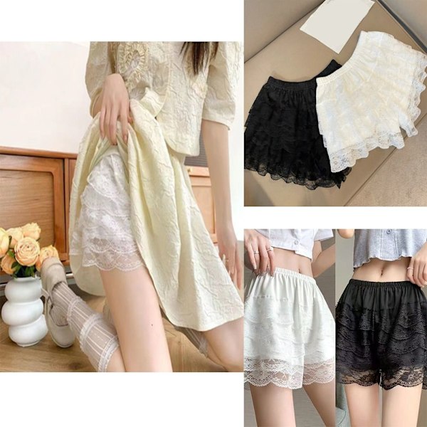 Blomsterblonde sikkerhedsbukser Shorts Petticoats HVID L hvid white L