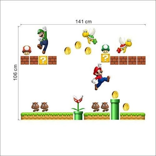 Super Mario -tarrat lastenhuoneen seinäkoristeeksi