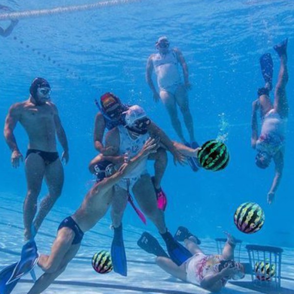 Vattenmelonboll för undervattensboll Vattenleksak Vattenmelonboll fyller vatten Uppblåsbar strandboll