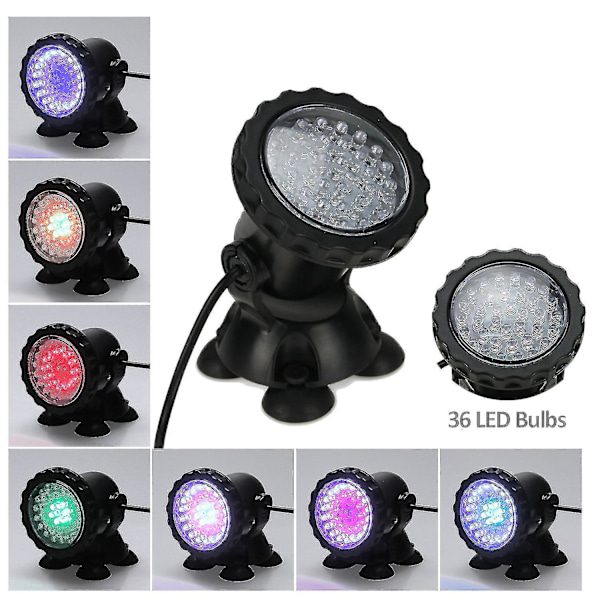 Vandafvisende undervandslys Ip68 med 36 LED'er
