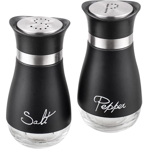 Suola- ja pippuripurkit Suola- ja pippurimyllyt Suola- ja sarja Suolakannu Suolapannu Keittiötarvikkeet (musta) Black