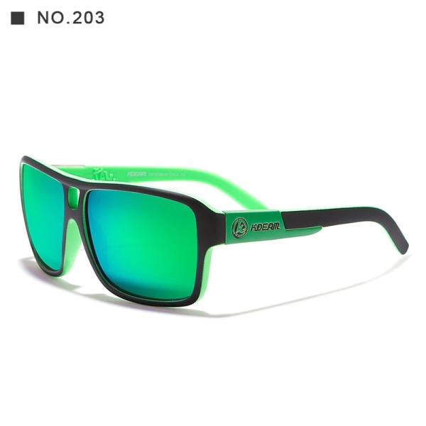 2024 Mote KDEAM Merke Design UV400 Sport Polariserte Firkantede Solbriller Unisex Belegg Briller Gafas de sol for Sport C203