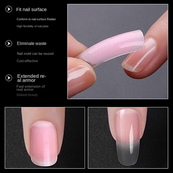 Dubbla nagelformar formar gel nagelformar