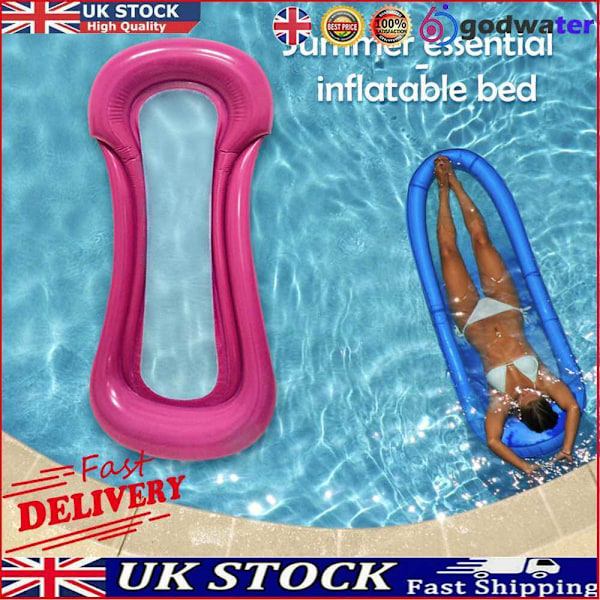 PVC oppblåsbar flytende seng rad luftmadrass solseng sommer vannsport leker