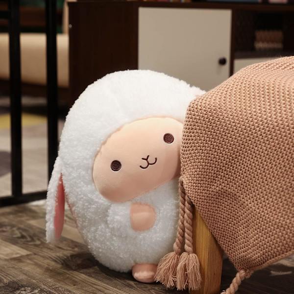 Plush Får, Söta Stoppade Djur, Mjuk Krampkudde, Kawaii Plushie Mini Plush