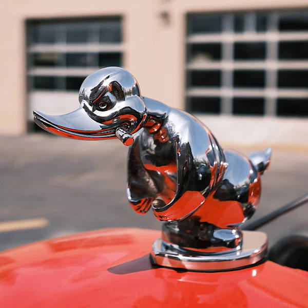 Vred And Car Hood Ornament Auto Front Hood Bil Mærkat Bil Da Silver
