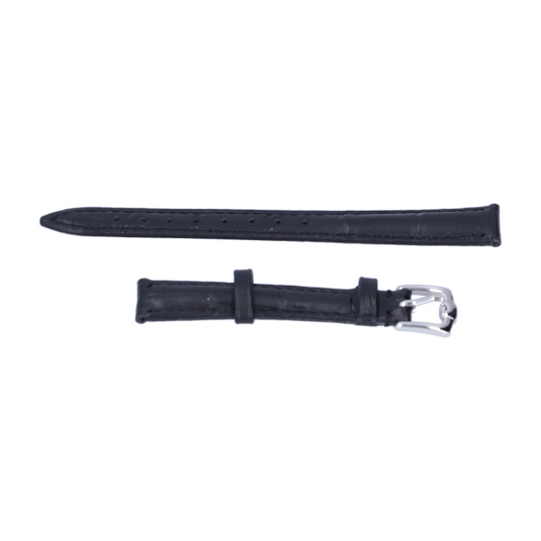 Remme for klokke med spenne, unisex klokkestropp, reservedeler, tilbehør, svart 18 mm / 0,71 tommer