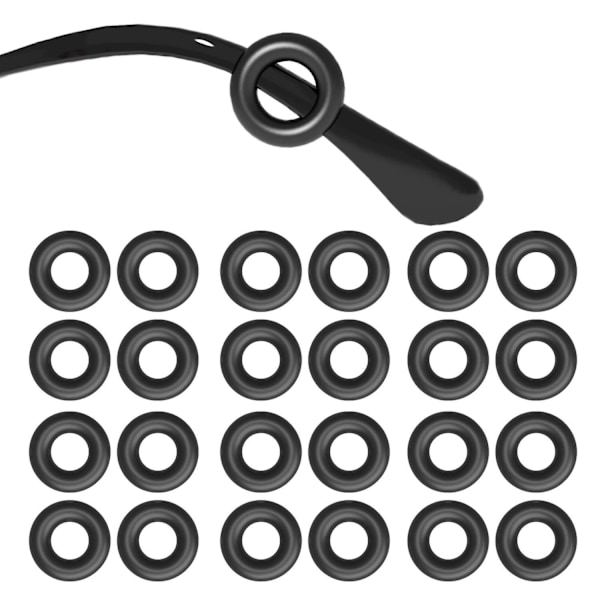 12pcs Round Silicone Eyeglasses Temple Grips- Anti-slip Ear Hook