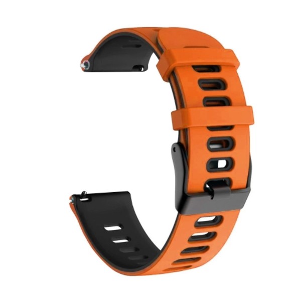 För Garmin Forerunner 645 Music 20mm Klocka i blandad färg Orange-Black