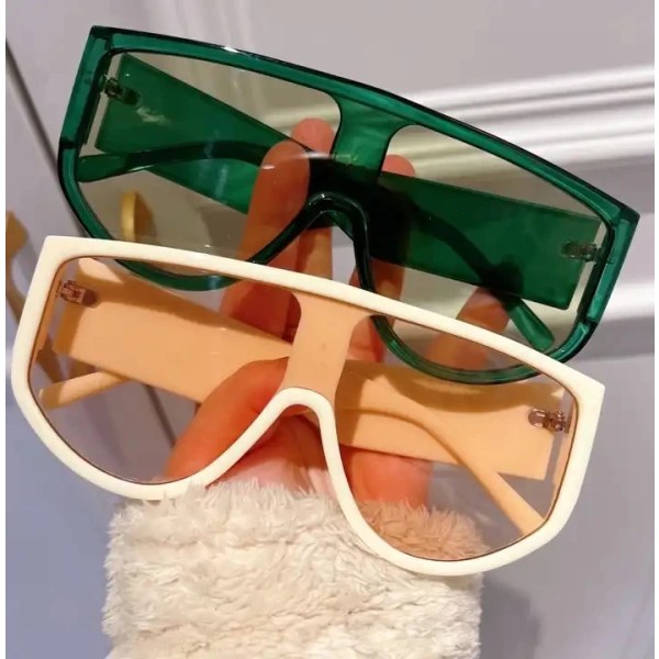 Twooo 9095 Summer Shades One Lens Oversized Hip Hop Glasses Women Designer Sunglasses
