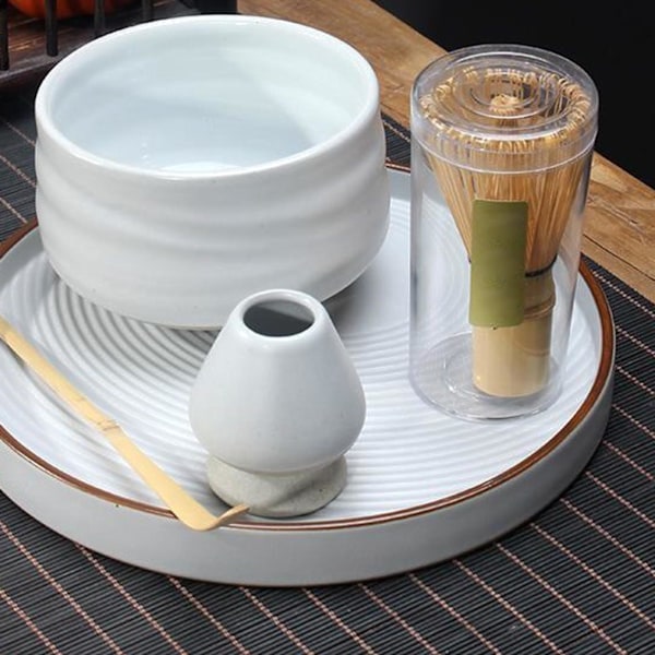 1/2/3 Håndlaget Matcha Visp Stativ Te-seremoni Te-sett for Hvit 6 x 7cm 1S 1Set White 6 x 7cm