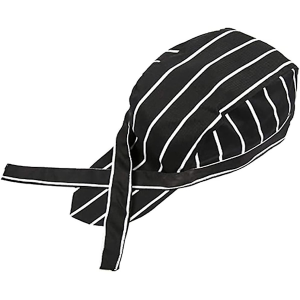 Unisex Keittiö Catering Kokki Solmio Takana Hat Cap Headwrap Bandhat Ravintolalle