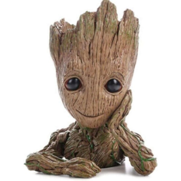 Baby Groot blomkruka - figur för växter och pennor - perfekt som present