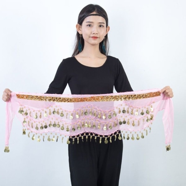 IC 2 stk barns sequin magedans skjerf wrap belte
