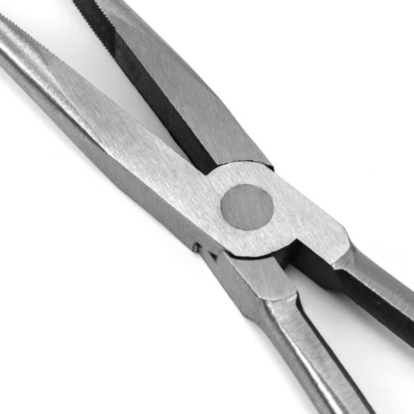 Lange nåletang, lange elektronikk-tang, rette tannede kjever, 11\"/280mm Straight Nose Pliers