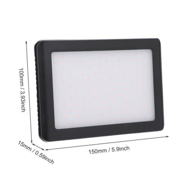 Ultratynn 192 LED-videolys med 3200K-6000k for DSLR-kamera
