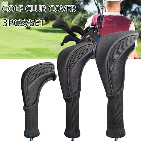 Golf Club Cover Cap Cover One-Three-Five Wood Rod Protective Cove