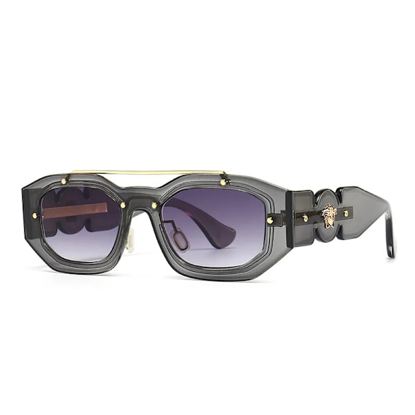 Varumärkeslogotyp Solglasögon Unisex Trendiga Fyrkantiga Solskydd Designer Solglasögon C1 BLACK/BLACK 9284-1