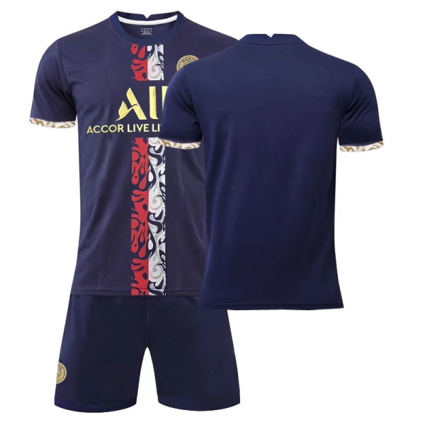 23 Paris treningsdrakt gull nr. 30 Messi drakt nr. 7 Mbappe nr. 10 Neymar fotballuniform sett Special Edition No Number 24#