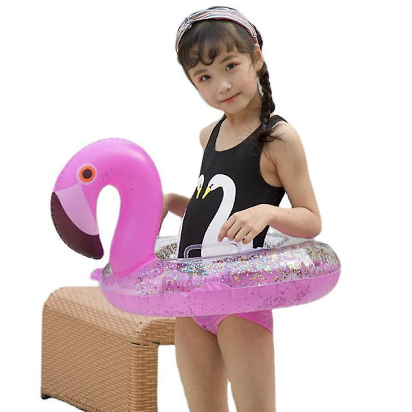 Flamingo Sequin Dyre Liggende Børne Bade Ring