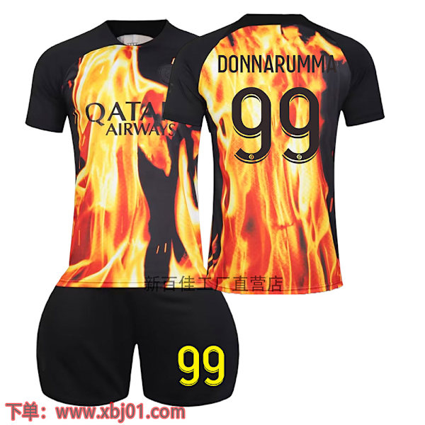 22-23 Paris special edition fælles fodbolduniform 7 Mbappe 10 Neymar 30 Messi børne- og voksen trøje No. 99 No Socks 20 yards