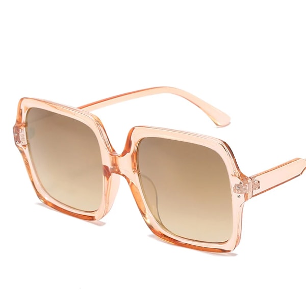 Moderigtige solbriller med stort stel, champagne retro midin solbriller ins street shooting catwalk briller C5 1